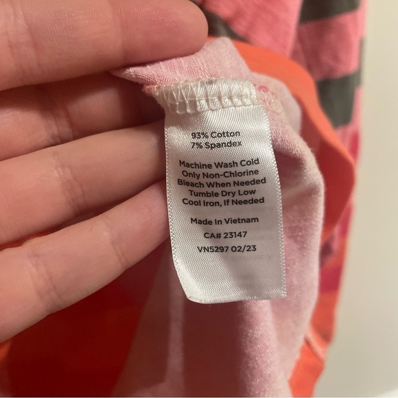 T by Talbots Large Petite CREWNECK PULLOVER TRAVERSE STRIPE - Picture 7 of 7